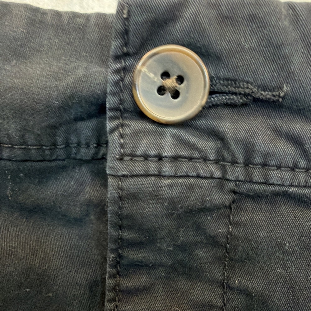 Old Navy Black Shorts Women Sz 12 Regular Cotton Stretch Chino 5" Inseam Casual - Picture 10 of 16